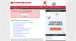 Desktop Screenshot of couponsforcanada.com