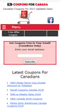 Mobile Screenshot of couponsforcanada.com